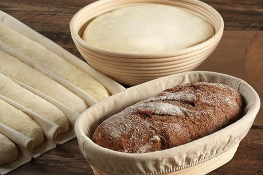 🥖 Elevate Your Home Baking with the LUSHYUM Sourdough Proofing Basket Set