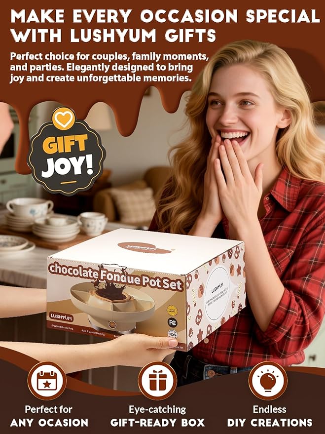 Make chocolate-covered strawberries and smores easily with this chocolate dip machine