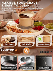Non-stick silicone chocolate pot that’s easy to clean and dishwasher safe